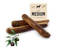 DIBO Olive Wood, Medium 100-220g | Juguete mordedor Natural de Madera de Olivo para Perros | Salud Dental y Empleo | Raíz masticable, Vegano, sin astillas (tamaño M - para Perros de hasta 20 kg