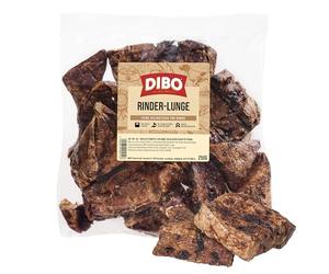 DIBO Pulmón de Ganado seco, 250 g, Aperitivo para Perros bajo en Grasa, Aperitivo masticable y golosina para Perros, 100% Natural, bajo en calorías y sin aditivos, Ideal para Entrenamiento, Dieta