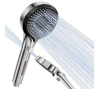 Diboniur Alcachofa de Ducha con Filtro, Cabezal Ducha Alta Presion con 6 Modos de Chorro, Antical Alcachofa de Ducha Grande, Ducha Baño de Extraíble Ahorro (Sin Manguera)