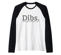 Dibs Cristóbal Colón 1492 Día Divertido Camiseta Manga Raglan