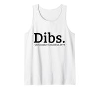 Dibs Cristóbal Colón 1492 Día Divertido Camiseta sin Mangas