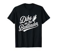 Dibs En El Bartender Esposa Novia Socio Camiseta