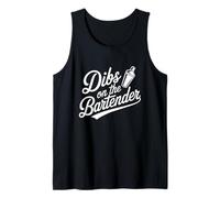 Dibs En El Bartender Esposa Novia Socio Camiseta sin Mangas