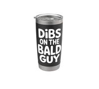 Dibs On The Bald Guy Reclamación De Relación Citas - Vaso térmico de acero inoxidable de doble pared