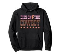 Dibs on The Cowboy Retro Western Diseño Gráfico Sudadera con Capucha