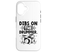 Dibs On The Drummer Tambores Tocando Tambor Tambor Tambor Carcasa para iPhone 16