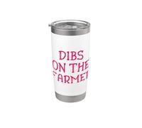 Dibs On The Farmer - Esposa Granja Divertida Vaso térmico de acero inoxidable de doble pared