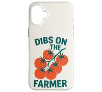 Dibs on the Farmer Tomate Farm Garden Lovers Carcasa para iPhone 16 Plus