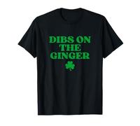 Dibs On The Ginger Shirt Redhead Funny St Patricks Day Irish Camiseta