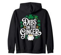 Dibs On The Ginger St. Patrick's Day Humor Sudadera con Capucha