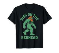Dibs On The Redhead Bigfoot Trébol De Trébol del Día De San Camiseta