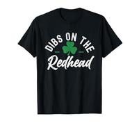 Dibs On The Redhead Funny Clovers Sello Día de San Patricio Camiseta
