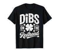 Dibs On The Redhead - Funny St Patricks Day Irish Shamrock Camiseta
