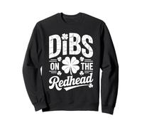Dibs On The Redhead - Funny St Patricks Day Irish Shamrock Sudadera