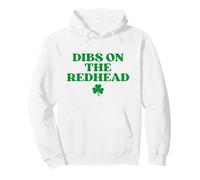 Dibs On The Redhead Hoodie Funny St Patricks Day Sudadera con Capucha