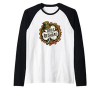 Dibs on The Redhead Shamrock St Patricks Day - Diseño de San Patricio Camiseta Manga Raglan