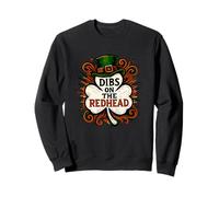 Dibs on The Redhead Shamrock St Patricks Day - Diseño de San Patricio Sudadera