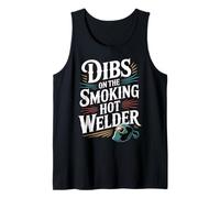 Dibs On The Smoking Hot Welder Novia, Pareja, Amor |- Camiseta sin Mangas