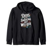 Dibs On The Smoking Hot Welder Novia, Pareja, Amor |- Sudadera con Capucha