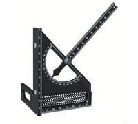 Dibuja eficientemente líneas paralelas con la herramienta cuadrada de carpintero 3D ajustable (métrico negro)