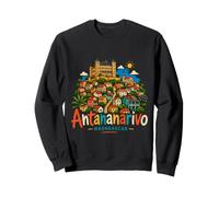 Dibujado a Mano Antananarivo Madagascar Viaje Monumento Regalo Sudadera