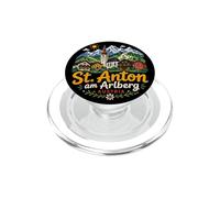Dibujado a Mano San Antón Am Arlberg Austria Viaje Monumento Regalo PopSockets PopGrip para MagSafe