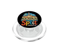 Dibujado a Mano Split Croacia Viaje Souvenir Hito Regalo PopSockets PopGrip para MagSafe