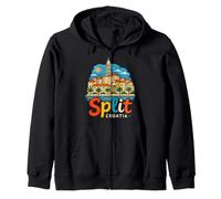 Dibujado a Mano Split Croacia Viaje Souvenir Hito Regalo Sudadera con Capucha