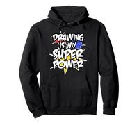 Dibujar es mi súper Poder Divertido Artista Lindo Sudadera con Capucha