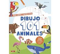 Dibujo 101 animales: Con formas sencillas y paso a paso: dibuja y colorea tus animales favoritos