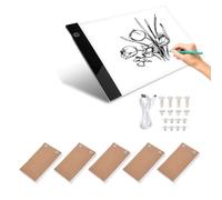 Dibujo a Mano LED Artcraft Tracing Light Box Light Pad, Portable Box USB Positioning Hole Flip Book Kit Suministros de Pintura, Ultra-Thin LED Pad(USB)