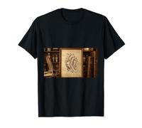 Dibujo anatómico del corazón Da Vinci Vintage Ciencia Médica Camiseta