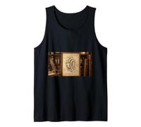 Dibujo anatómico del corazón Da Vinci Vintage Ciencia Médica Camiseta sin Mangas