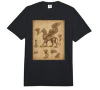 Dibujo Anatómico Místico Griffin Arte De Fantasía Gótica Comfort Colors Adult Heavyweight T-Shirt