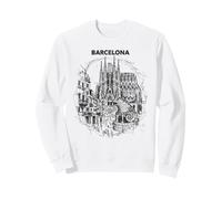 Dibujo artístico de Viaje de la Sagrada Familia de Barcelona Sudadera