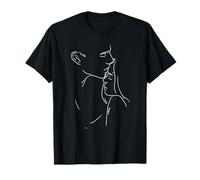 Dibujo artístico pareja besándose amor look pareja Camiseta