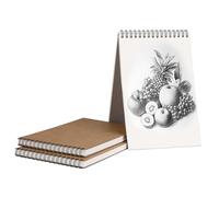 Dibujo Bloque A5 Papel texturizado de cuaderno, para bocetos y dibujos de artistas para niños principiantes, para lápiz acuarela de dibujo Artista de escritura - 160 g/m² 30 hojas (3 paquete)