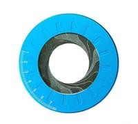 Dibujo circular ajustable de metal para dibujo técnico, compás preciso de 1 a 150 mm con escala para arquitectos (azul)