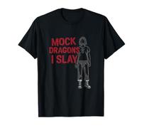 Dibujo con diseño de Mock Dragons I Slay Feminist Girl Power Camiseta