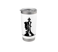 Dibujo de ajedrecista Vaso térmico de acero inoxidable de doble pared