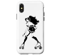 Dibujo de chica patinando Carcasa para iPhone X/XS