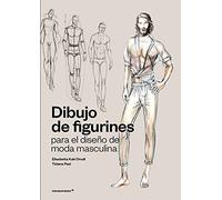 Dibujo de figurines para el diseño de moda masculina.