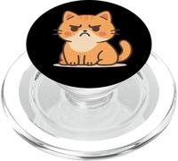 Dibujo de Gato gruñón Kawaii. Obra de Arte de Animales Lindos PopSockets PopGrip para MagSafe