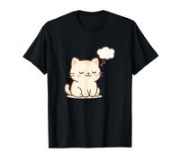 Dibujo de Gato Kawaii soñando Despierto. Bonita Obra de Arte de Animales. Camiseta
