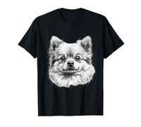 Dibujo de Perro de Pomerania, Bonito pompón Camiseta