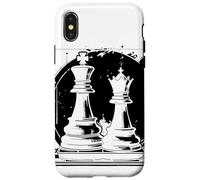Dibujo de reinas y reyes de ajedrez Carcasa para iPhone X/XS
