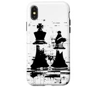 Dibujo de reinas y reyes de ajedrez Carcasa para iPhone X/XS