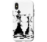 Dibujo de reinas y reyes de ajedrez Carcasa para iPhone X/XS
