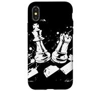 Dibujo de reinas y reyes de ajedrez Carcasa para iPhone X/XS