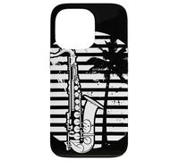 Dibujo de saxofón Carcasa para iPhone 13 Pro